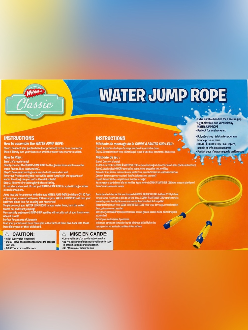 Wham-O Classic Water Jump Rope Sprinkler Toy 10ft outdoor Summer Water Game - Picture 2 of 2